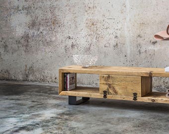 Solid reclaimed wood TV stand | TV stand | Patchwork Inventoom Collection