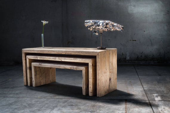 Old Recovery Wood Benches And Coffee Tables Made In Etsy