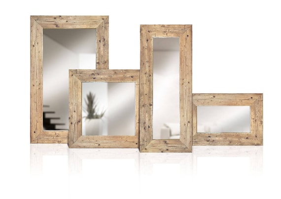 Wooden Mirrors Recovery Solid Wood Mirror With Old Wooden Mirrors Recovery Solid Wood