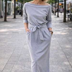 Black Boatneck Dress - Etsy