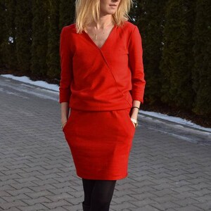 Cotton dress with pockets / mini dress / dresses for women / XENA dress