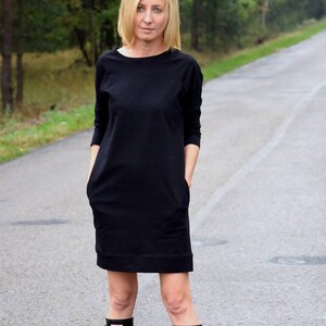 Long cotton tunic dress best sale