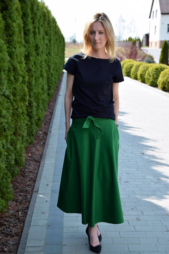 Casual linen skirt woman cotton skirt custom midi skirt in Beige 77912# Casual linen skirt woman cotton skirt custom midi skirt in Beige 77912#