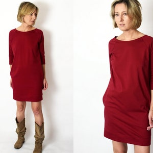 CARRIE - 100% cotton tunic / dress with pockets / vintage clothes / dress and tunic / mini dress / vintage tunic / simple dress