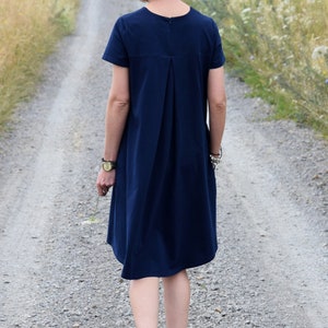 TESSA A-shaped Dress With Short Sleeves / 100% Cotton Dress - Etsy