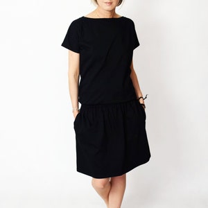 MINI DRESS / cotton dress / dress with pockets / loose dress / SPALLA dress