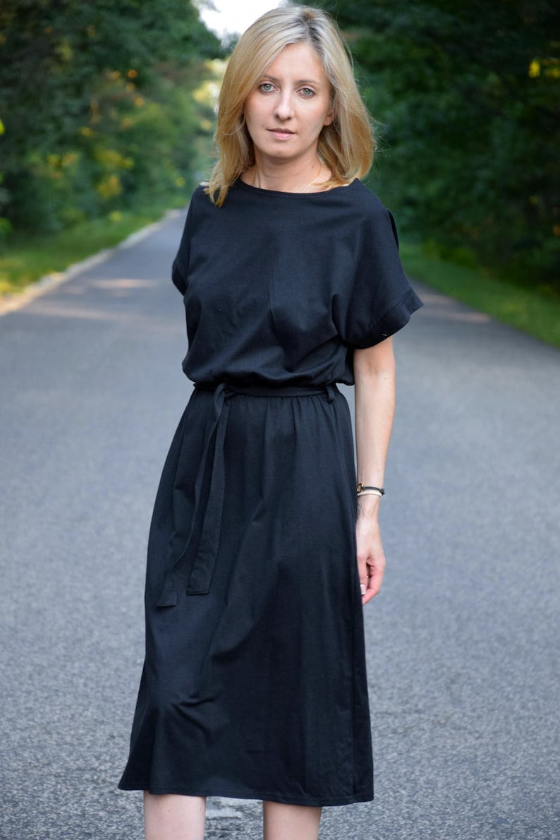 Simple Cotton Grey Dress