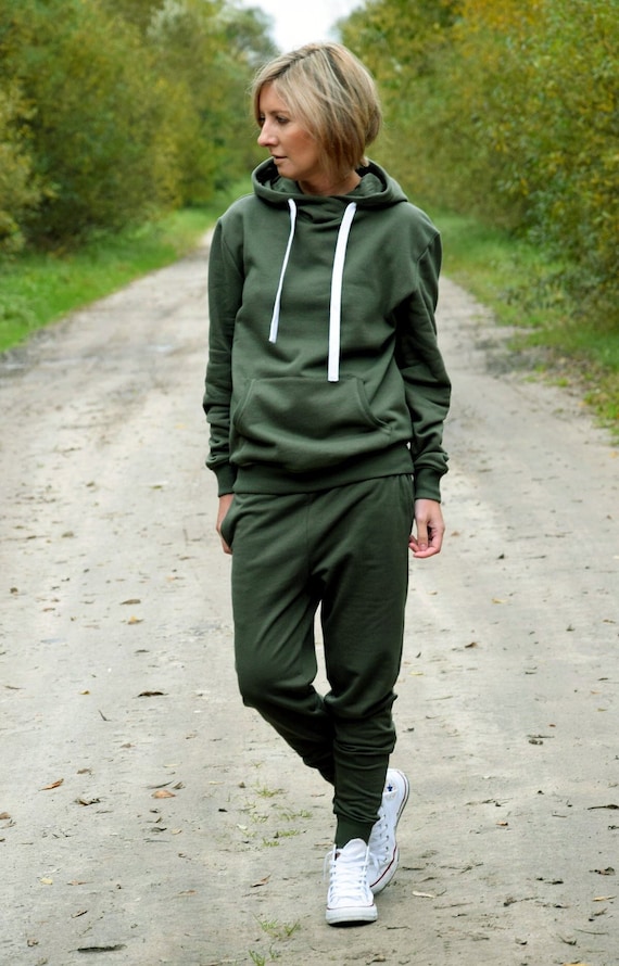 Cotton Hoodie, Sweatshirt with Hood and Kangaroo Pocket, Casual Loungewear,