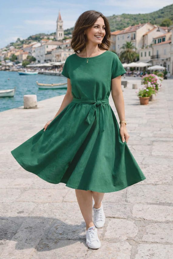 white christmas dresses Black Cotton Short Sleeve Midi Dress – MiMi-Michelle Boutique