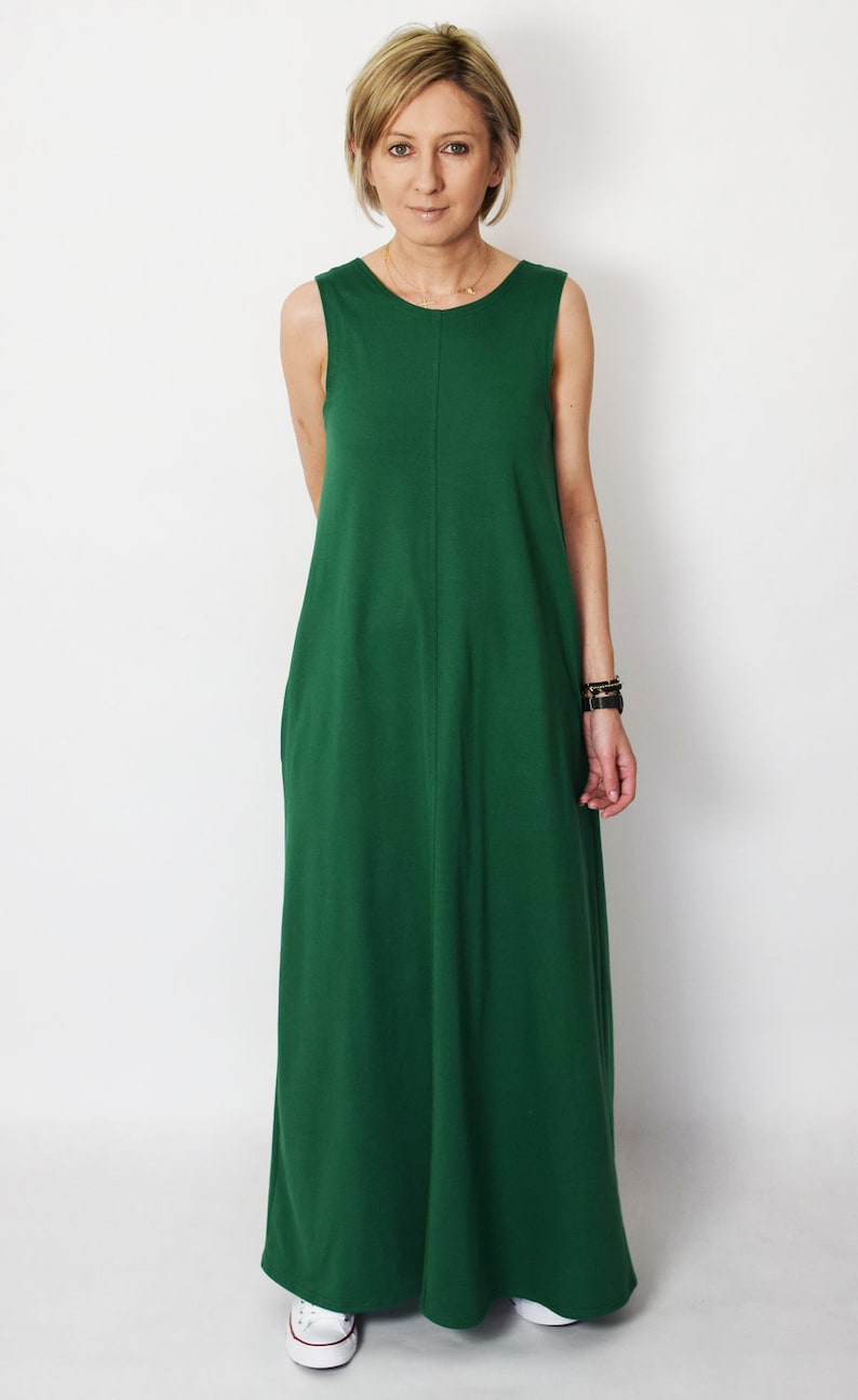 FEEL 100 Cotton Maxi Dress With Pockets / Loose Dress / Etsy