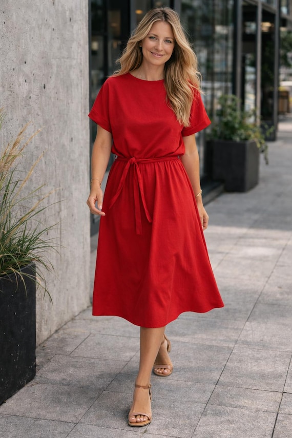 steele nalani midi dress Pilar Midi Dress - Fuchsia