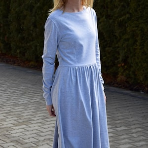 Cotton midi dress / woman dress / dress for work / loose dress / dresses for women / cotton dress / women&#39;s dresses / Nel dress