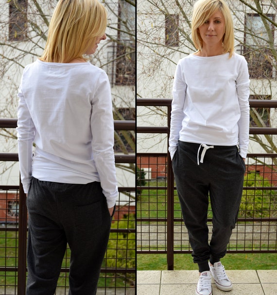 JUDERSY 100% katoenen broek / warme trainingsbroek / losse - Etsy België