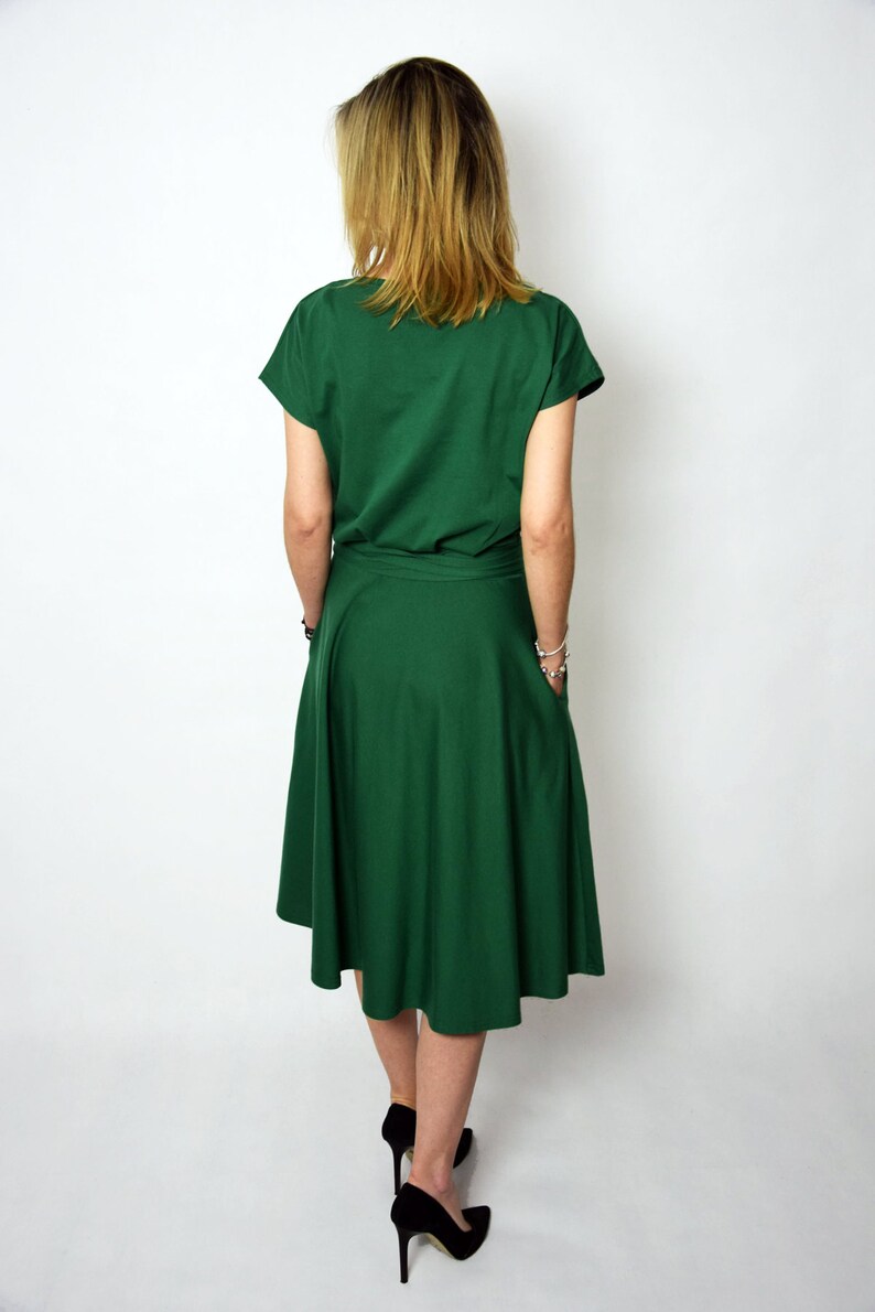 LUCY Midi Flared cotton dress form Poland handmade dress 100/% cotton dress vintage dress spring summer made in Poland