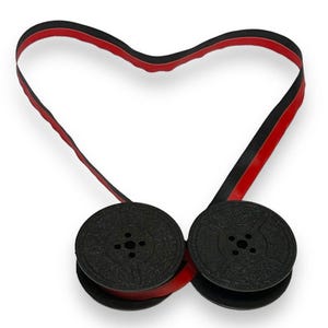 Cinta para máquina de escribir (negra/roja) universal