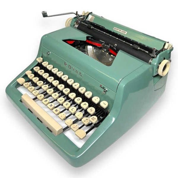 Royal Quiet Deluxe (Normandy Green) Typewriter