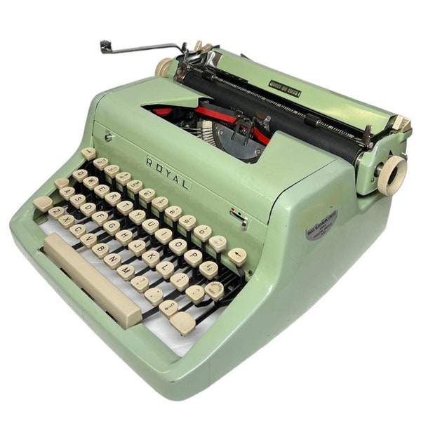 Royal Quiet Deluxe (Green) Typewriter