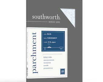 Typewriter Paper - Blue Parchment