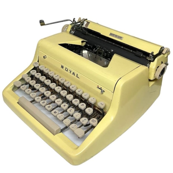 Royal Quiet Deluxe (Sunbeam Yellow) Typewriter