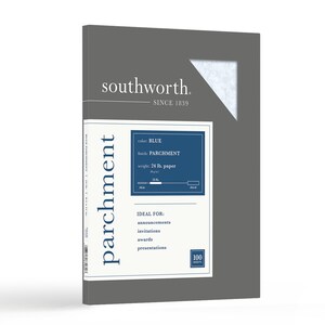 Typewriter Paper - Blue Parchment