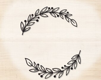 Download Leaf border svg | Etsy