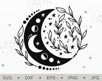 Download Crescent Moon Svg Etsy