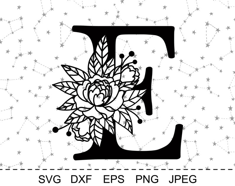 Free Free 200 Flower Initial Svg SVG PNG EPS DXF File