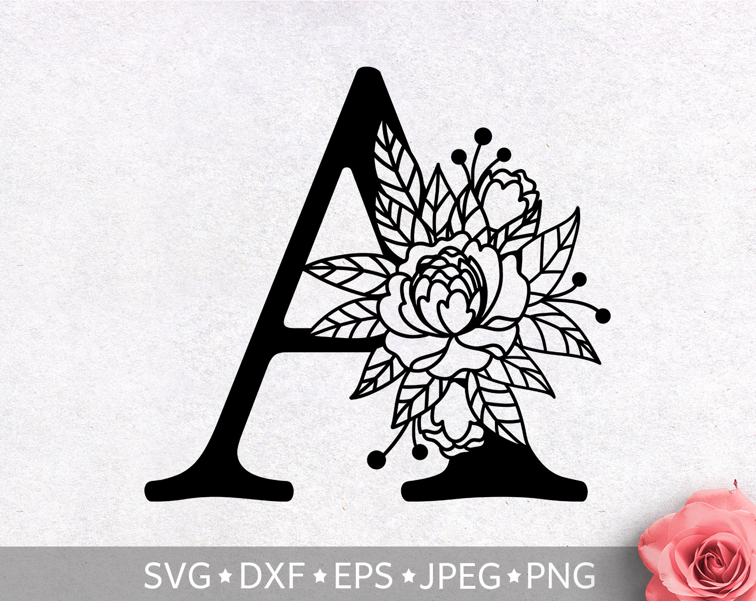 Free Free 183 Floral Monogram Letter Svg SVG PNG EPS DXF File