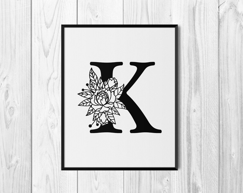 Free Free 106 Floral Letter K Svg SVG PNG EPS DXF File