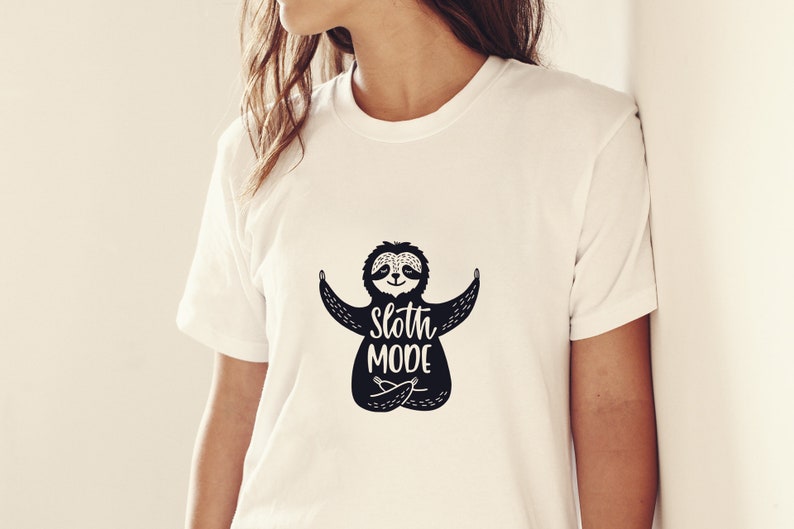 Download Sloth Yoga SVG Meditating Sloth SVG Cute Sloth T-Shirt | Etsy