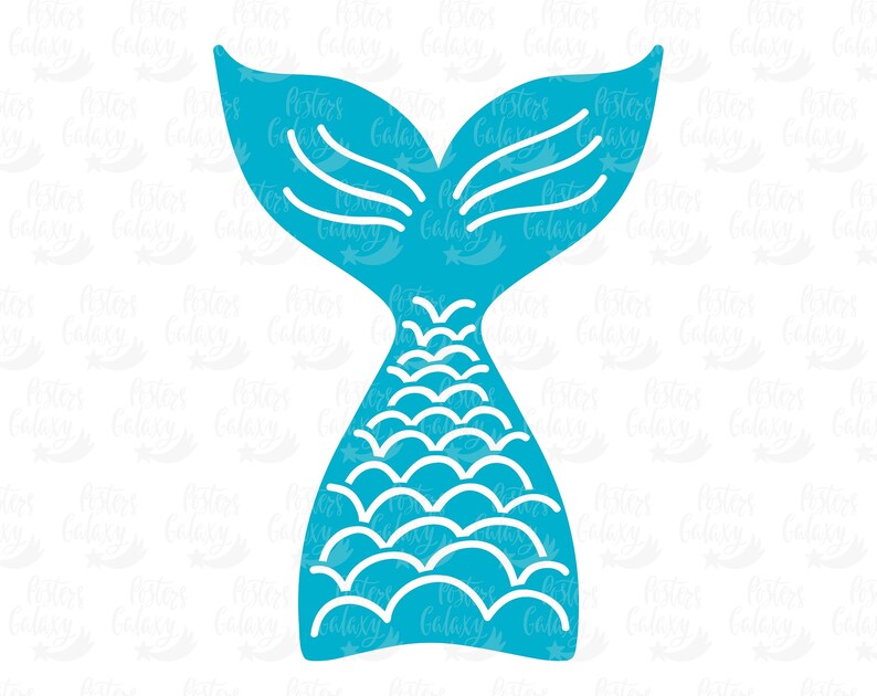 Free Free 296 Outline Mermaid Tail Svg SVG PNG EPS DXF File