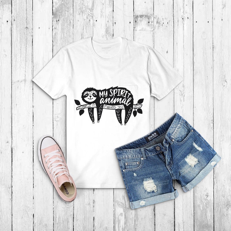 Download Sloth Quote My Spirit Animal SVG Sloth SVG Sloth PNG Sloth | Etsy