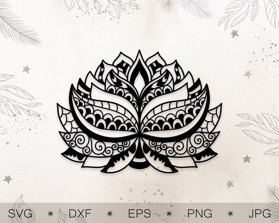 Free Free 176 Lotus Flower Svg Cricut Mandala Svg SVG PNG EPS DXF File