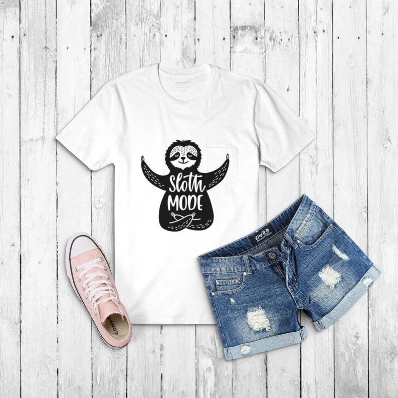 Sloth Yoga SVG Meditating Sloth SVG Cute Sloth T-shirt | Etsy