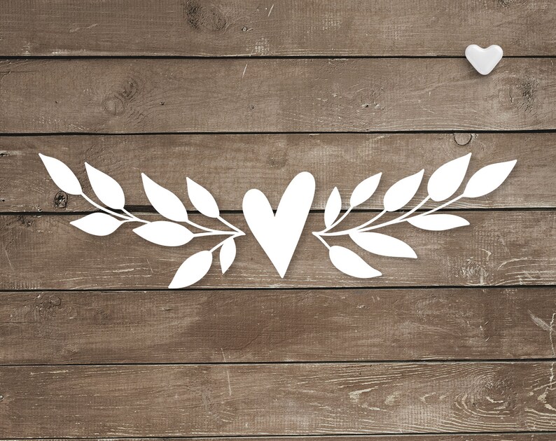 Download Branch SVG Laurel leaves SVG Heart wreath SVG Floral ...