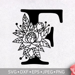 Download Floral Alphabet Letter E Svg Flower Monogram Letter Clip Art Etsy