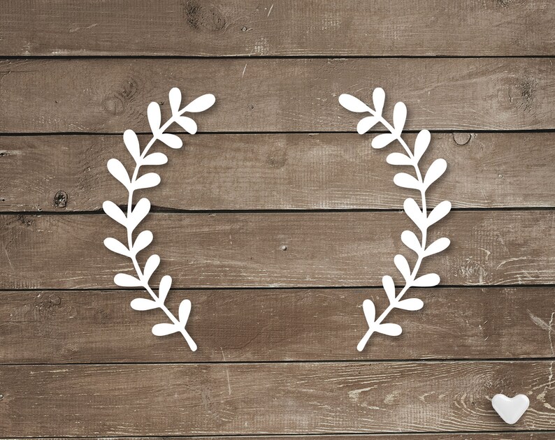 Download Laurel wreath svg cut file for Cricut Laurel leaves svg | Etsy