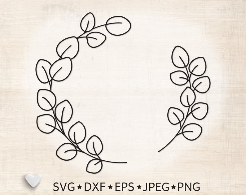 Download Eucalyptus wreath Svg Cut File Wedding monogram svg Floral ...
