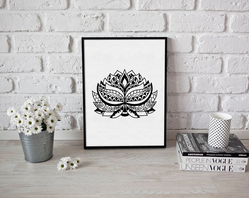 Download Lotus flower svg cut file Mandala lotus svg Zentangle svg ...