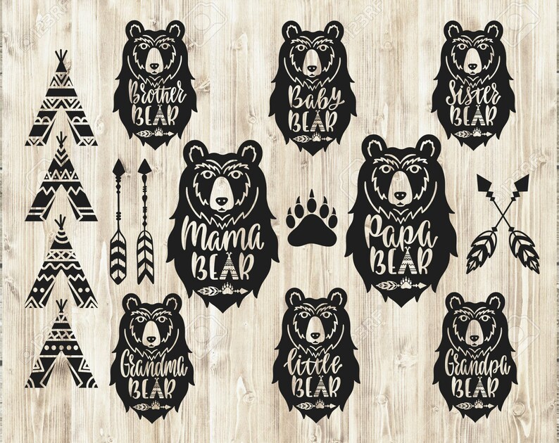 Free Free Mama Bear Svg Teepee 310 SVG PNG EPS DXF File