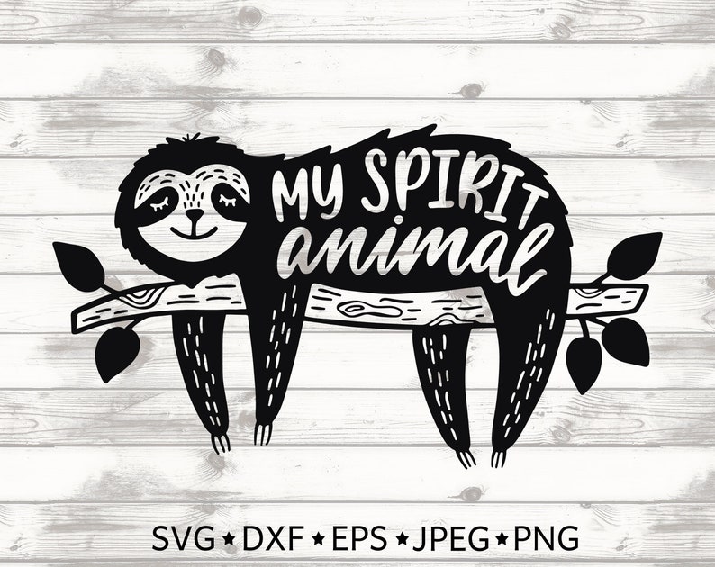 Download Sloth SVG bundle Cute sloths digital clipart with funny | Etsy
