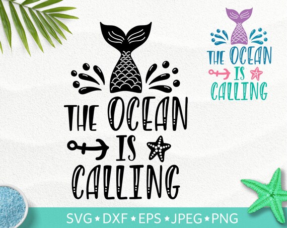 Download Mermaid Tail Svg Mermaid Clipart Beach Inspirational Quote Etsy