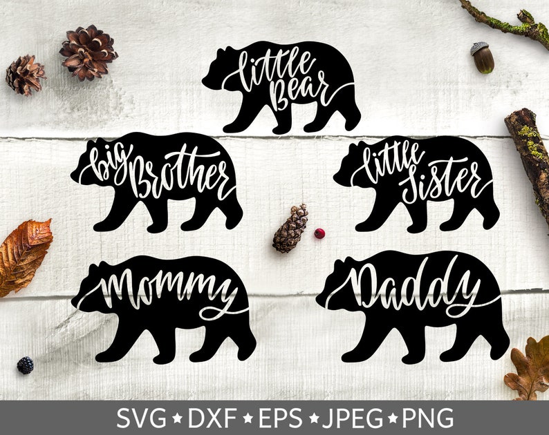 Download Little Bear Svg Bear Vector Mommy Bear Svg Big Brother Daddy Bear Svg Baby Bear Silhouette Svg Bear Family Svg Bundle Sister Bear Stencils Templates Craft Supplies Tools Intellistall Com