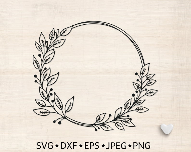 Download Laurel wreath Svg Floral wreath SVG Laurel leaves Svg | Etsy