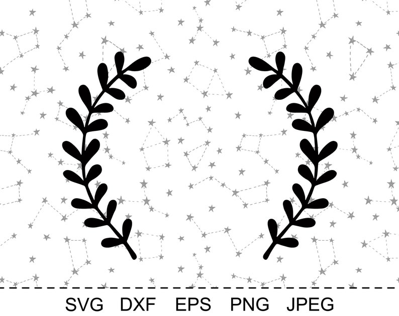Download Laurel wreath svg cut file for Cricut Laurel leaves svg | Etsy