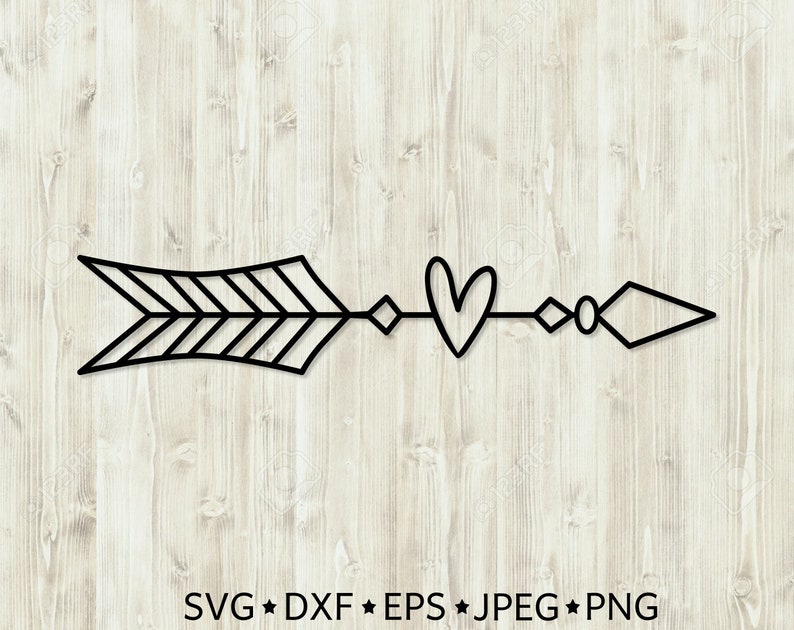 Download Arrow with heart svg Feather arrow svg cut files Arrow Png ...