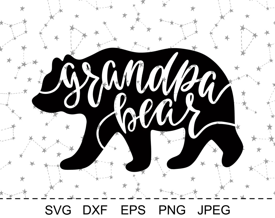 Download Grandma Bear Svg Grandpa Bear SVG Baby Bear Family SVG | Etsy