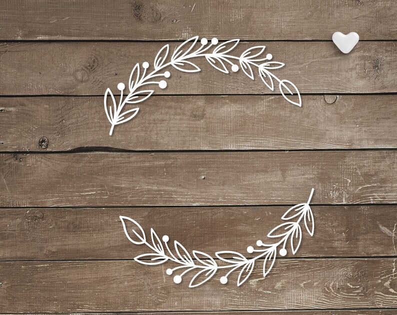 Download Laurel wreath svg clipart Botanical border svg Laurel ...