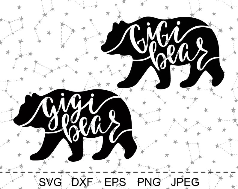 Download Bear Family Svg Files For Cricut Bear Silhouette Mama Bear | Etsy