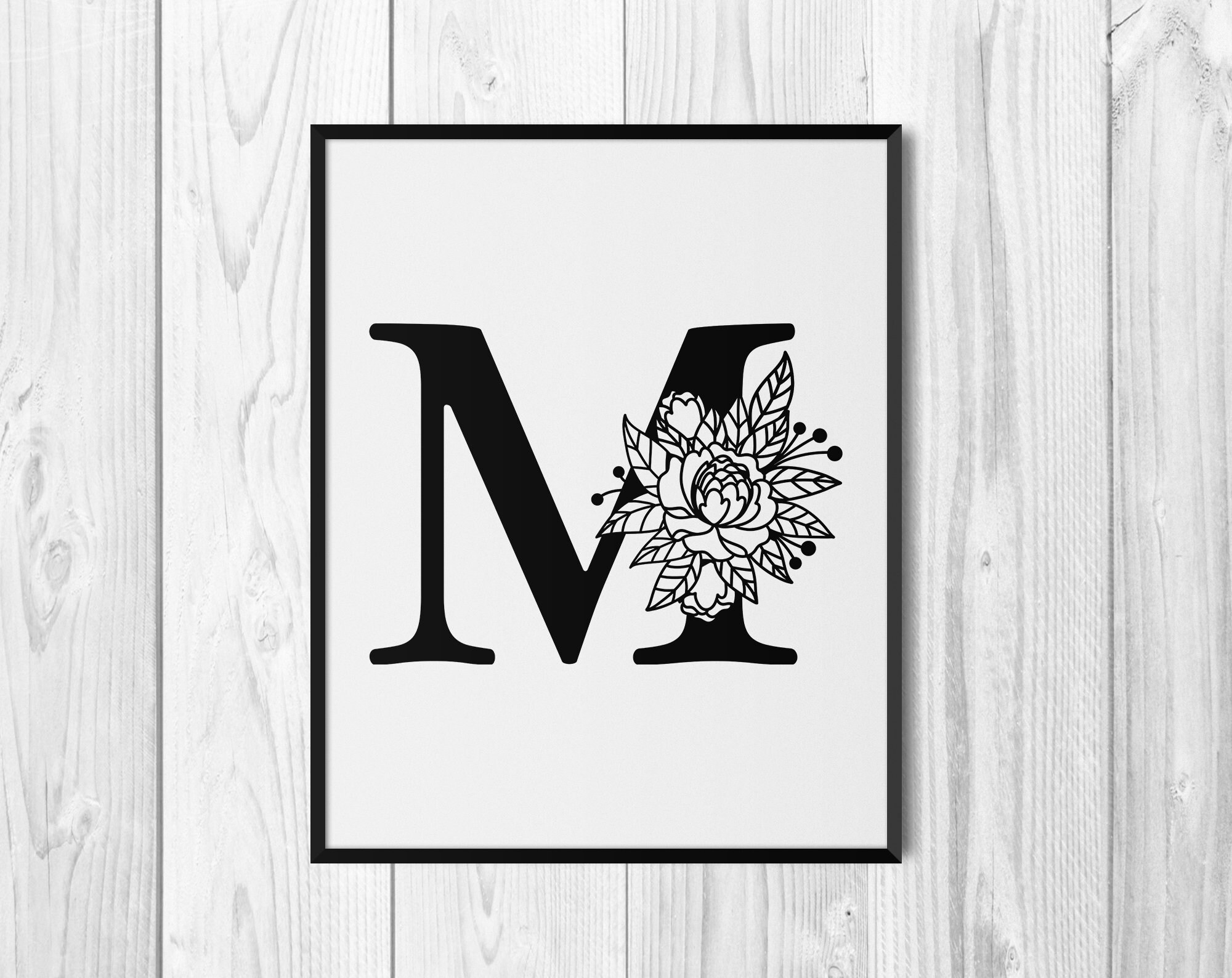 Free Free 146 Flower Initial Svg SVG PNG EPS DXF File